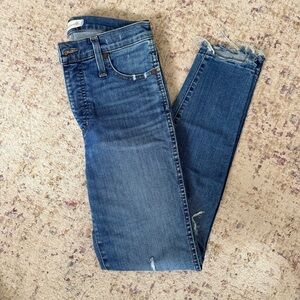 Madewell 10” High-Rise Drop Step-Hem Skinny Jeans